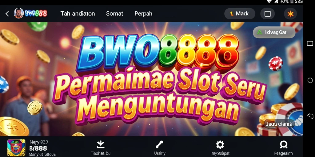 Screenshot BWO888 menunjukkan gameplay Slot yang mendebarkan dan inovatif.