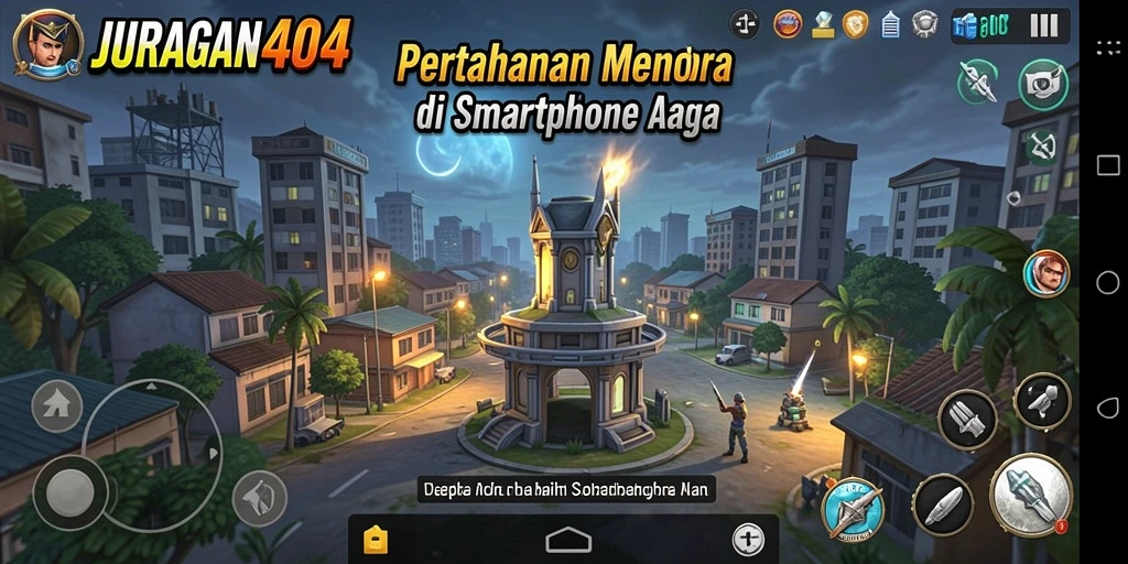 Tampilan gameplay menarik dari JURAGAN404 di kategori Tower Defense.