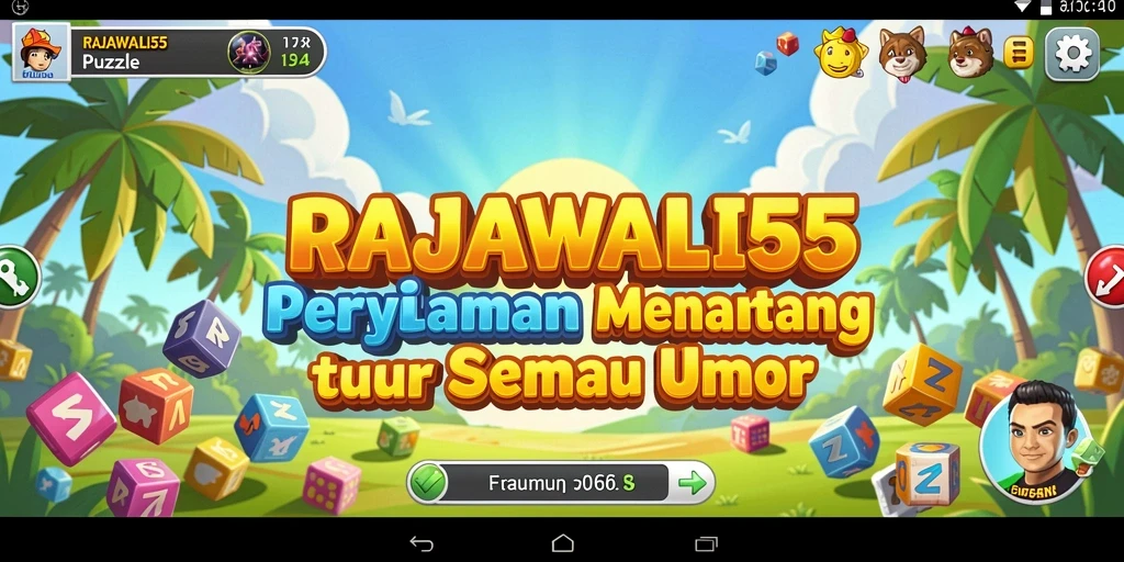 Tampilan permainan <strong>RAJAWALI55</strong> yang penuh warna dan menantang.