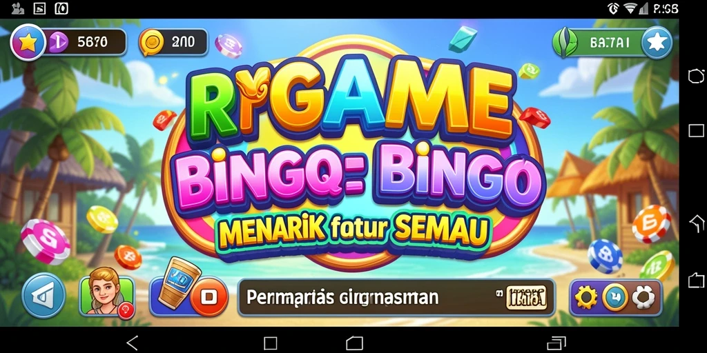 Tampilan menarik dari gameplay Bingo di RPGAME.