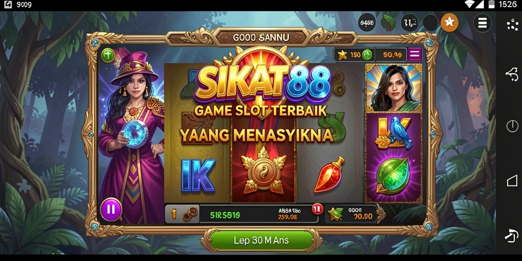 Tampilan utama <strong>SIKAT88</strong> dengan gameplay slot yang seru.